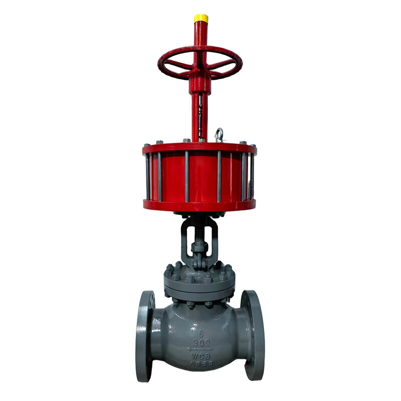 WCB Flanged Pneumatic BS1873 Carbon Steel Globe Valve