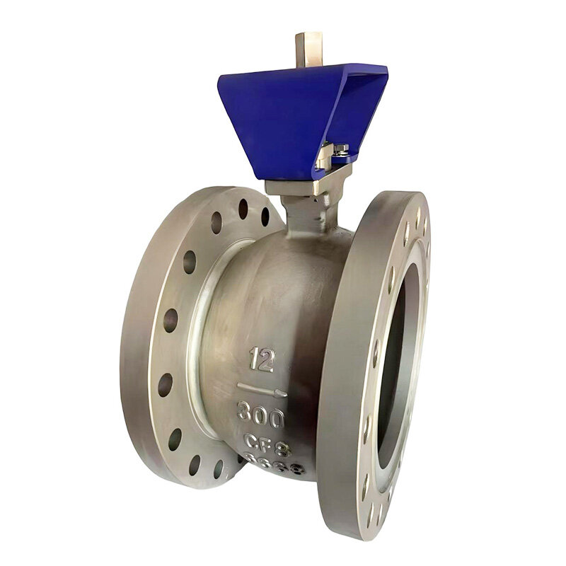 API608 Class300 CF8 Stainless Steel Flanged V-Port Ball Valve