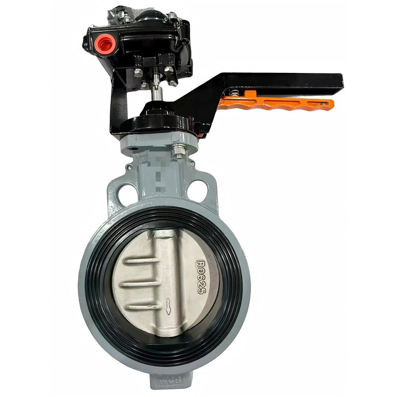 API609 Worm Gear Manual Limit Switch Resilient Seated Wafer Butterfly Valve