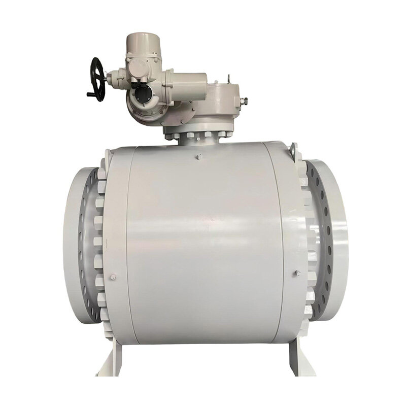 API 6D Large Bore Forged High Pressure Metal Hard Seal Flanged Trunnion Ball Valve